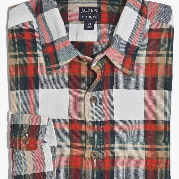 J Crew Classic Flannel Shirt - Picture 7 of 7
